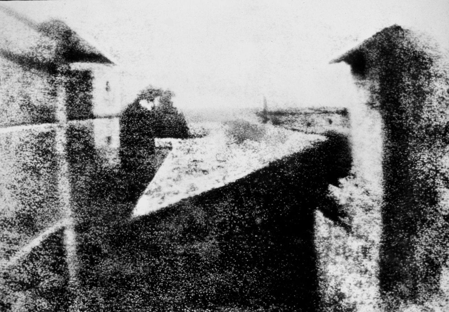Abb. 6: Das weltweit erste Foto von Niépce aus dem Jahre 1826;